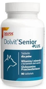 DOLFOS Dolvit Senior Plus - preparat witaminowy z glukozaminą - Suplementy i witaminy dla psów - miniaturka - grafika 1