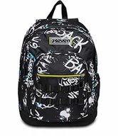 Plecaki - Siedem Plecak Szkoły Podstawowej i Średniej Dziecko NOWY FIT - ABSTRACT GRAFFITI BOY, Czarny - Plecak Podwójna Przedział - Kieszeń na butelki - Maxi Pojemność 32 lt, Czarny, Taglia unica, Nowoczesny - miniaturka - grafika 1
