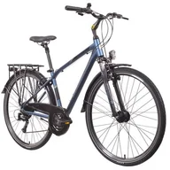 Rowery - Rower trekkingowy INDIANA X-Road 3.0 M17 28 cali męski Niebieski - miniaturka - grafika 1