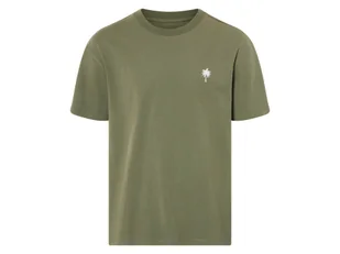 LIVERGY® T-shirt oversize męski z bawełny (Khaki, M (48/50)) - Koszulki męskie LIVERGY® T-shirt oversize męski z bawełny (Khaki, M (48/50)) - Koszulki męskie - miniaturka - grafika 1