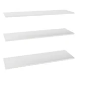 Meble modułowe i akcesoria - Półka prosta do korpusu 100 cm głębokość 35.6 cm białe 3 szt. - miniaturka - grafika 1