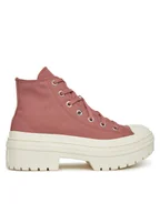 Trampki damskie - Converse Trampki Chuck Taylor All Star Lugged Heel Platform A10618C Różowy - miniaturka - grafika 1