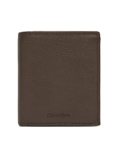 Calvin Klein Duży Portfel Męski Micropebble Comp Trifold W Coin LV04D1034G Brązowy - Portfele - miniaturka - grafika 1