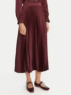 Spódnice - Marella Spódnica plisowana Pontiac 2523106045 Bordowy Regular Fit - miniaturka - grafika 1