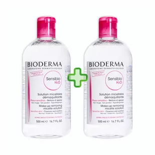 Bioderma sensibio h2o płyn micelarny do oczyszczania twarzy i zmywania makijażu 500 ml + 500 ml duopack - Płyny micelarne - miniaturka - grafika 1