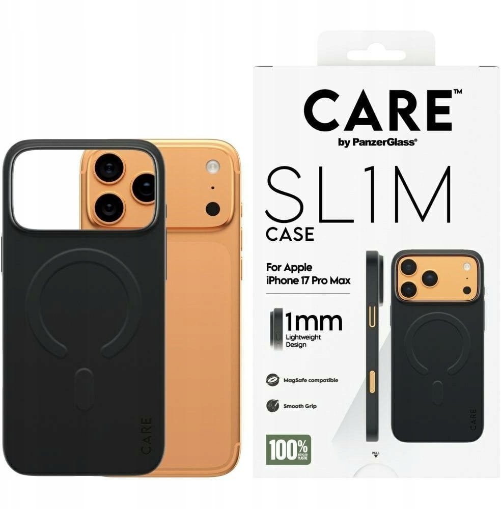 Etui CARE by PanzerGlass SL1M MagSafe do iPhone 17 Pro Max czarny