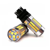 Żarówki samochodowe - P27/7W Żarówka Led 3157 12V 27/7W 100% Canbus Biało-Pomarańczowa Motoledy - miniaturka - grafika 1