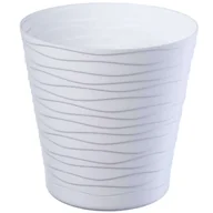 Donice - Doniczka na kwiaty z podstawką 17 cm, biała - miniaturka - grafika 1