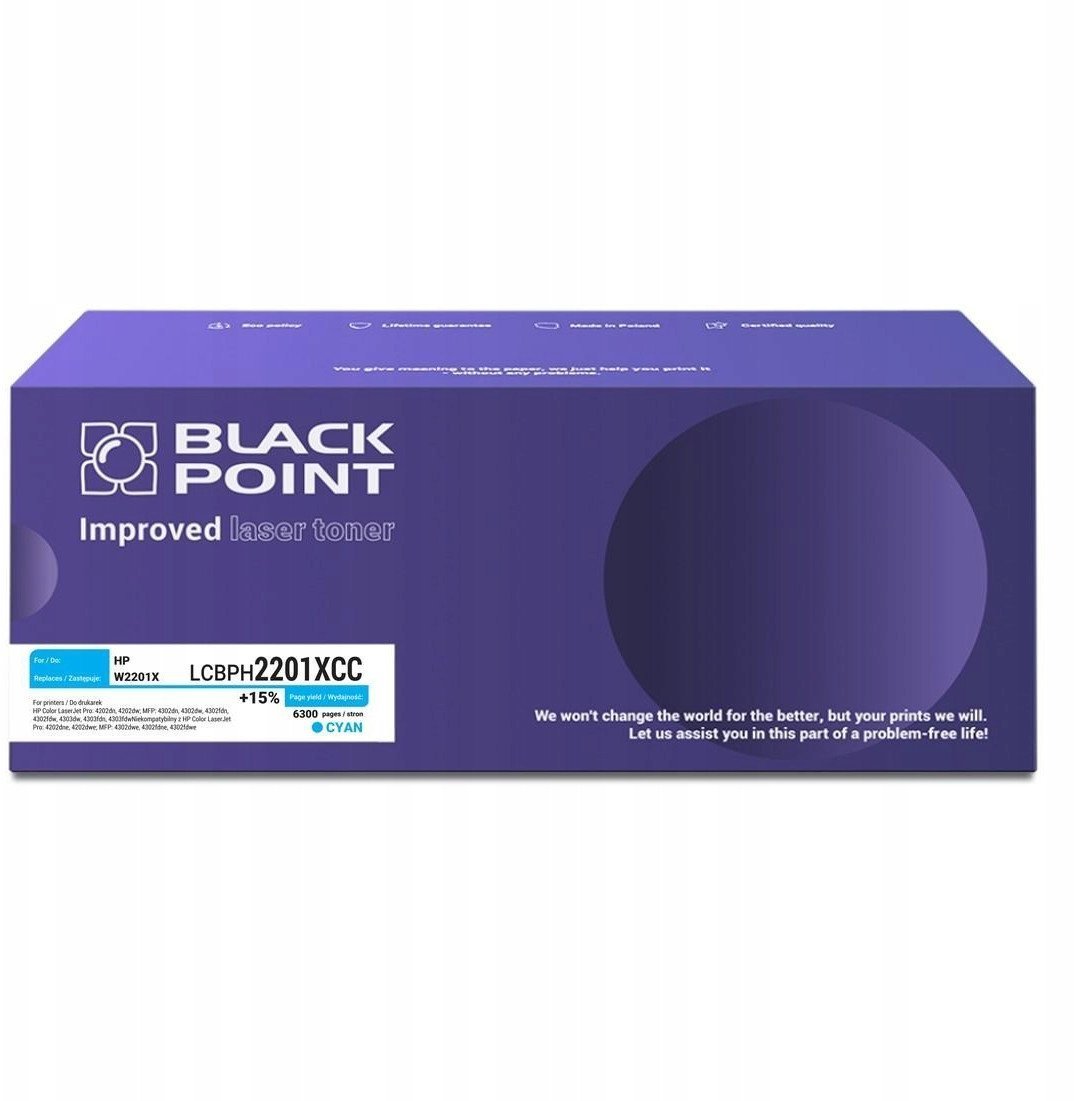 [LCBPH2201XCC] Toner Black Point Color HP W2201X chip NEW BLH2201XCCBW