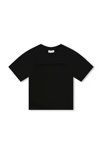 Koszulki dla dziewczynek - Marc Jacobs t-shirt bawełniany dziecięcy kolor czarny z nadrukiem - grafika 1