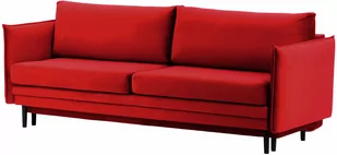 Edomator.pl Stylowa sofa rozkładana z pojemnikiem na pościel - czerwony - Sofy i kanapy - miniaturka - grafika 1