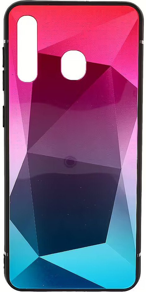 Mocco Stone Ombre Back Case Silicone Case With gradient Color For Apple iPhone 7 / 8 Pink - Blue