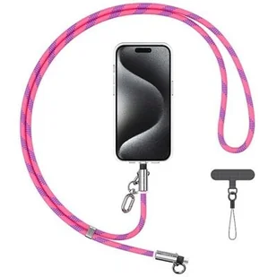 Smycz do telefonu z kablem do ładowania USB-C - USB-C USAMS SJ745 60W 1.2 m Różowy - Kable USB Smycz do telefonu z kablem do ładowania USB-C - USB-C USAMS SJ745 60W 1.2 m Różowy - Kable USB - miniaturka - grafika 1