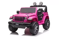 Pojazdy elektryczne dla dzieci - Pojazd na Akumulator Jeep Wrangler Rubicon DK-JWR555 Różowy - miniaturka - grafika 1