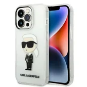 Etui i futerały do telefonów - Karl Lagerfeld Etui KLHCP14XHNIKTCT do iPhone 14 Pro Max 6,7" hardcase Ikonik Karl Lagerfeld transparent - miniaturka - grafika 1