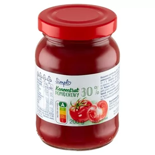 Simpl Koncentrat pomidorowy 30 % 200 g - Majonezy i dressingi - miniaturka - grafika 1