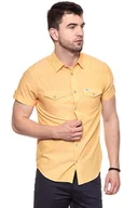 Koszule męskie - Wrangler, Koszula męska, Ss Roll Western Amber Yellow W5A114Muy, rozmiar L - miniaturka - grafika 1