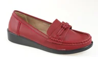 Mokasyny damskie - Mokasyny damski Cabin 10695-6 bordo - miniaturka - grafika 1