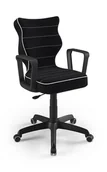 Fotele i krzesła biurowe - Krzesło Krzesło młodzieżowe Norm czarny Jasmine 01 rozmiar 6 - miniaturka - grafika 1