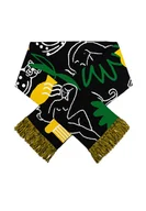 Apaszki i szaliki damskie - Antyczny czarny szalik bawełna organiczna Kabak - miniaturka - grafika 1