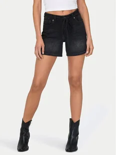 ONLY Szorty jeansowe Gianna 15340706 Czarny Regular Fit - Spodnie sportowe damskie - miniaturka - grafika 1