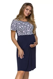 Piżamy ciążowe - Koszulka  Model 3130 (kolor Granatowy, rozmiar 38) - grafika 1