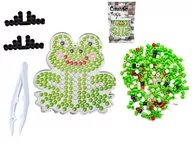 Prace ręczne dla dzieci - Koraliki Do Prasowania Prasowanki Szablon Żabka - miniaturka - grafika 1