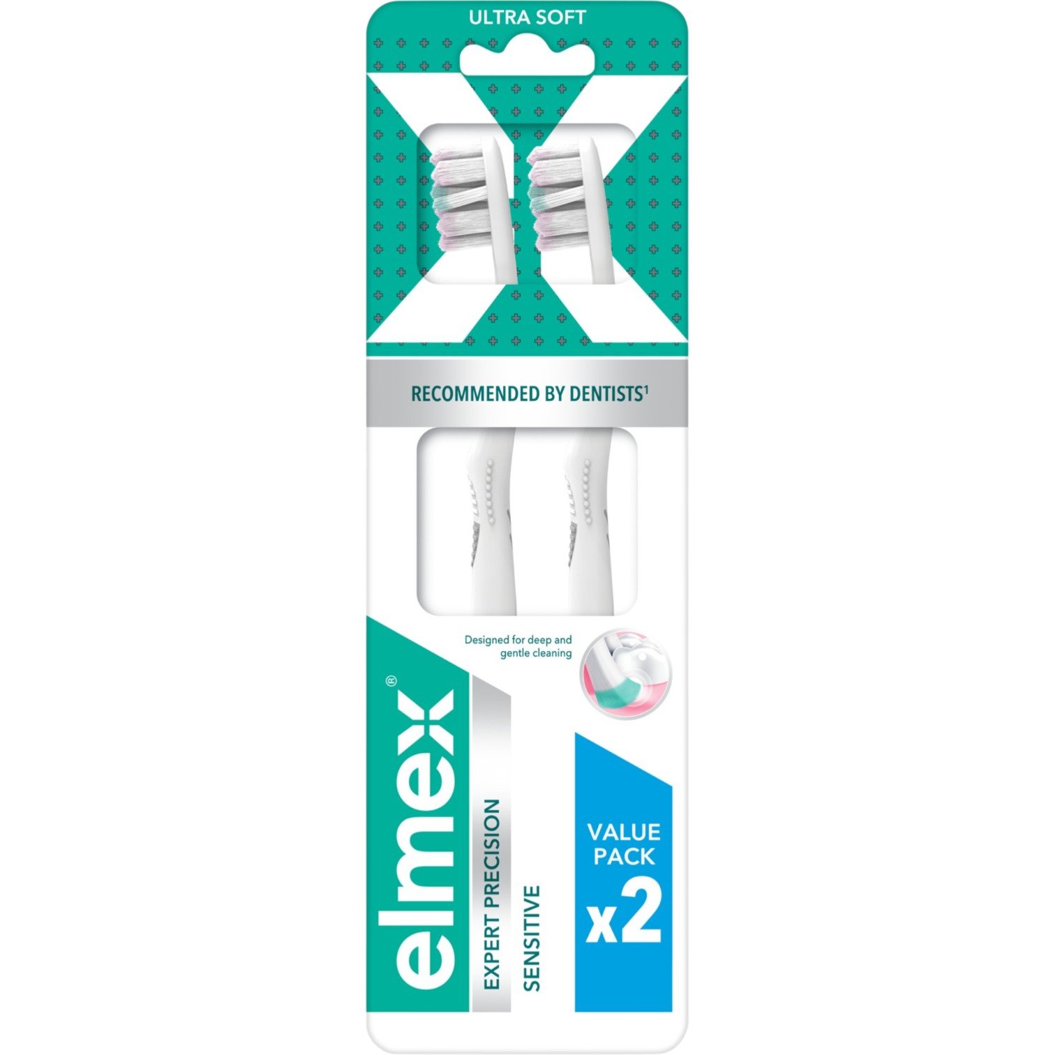 Elmex Szczoteczka do zębów Expert Precision Sensitive, 2-pack