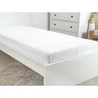 Prześcieradła - Białe prześcieradło z mikropluszu 90x200 cm Exclusive – B.E.S. - miniaturka - grafika 1