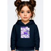 Bluzy dla dziewczynek - BLUZA DZIECIĘCA K-POPOWE ŁOWCZYNIE DEMONÓW HUNTRIX 110-116 Z KAPTUREM - miniaturka - grafika 1