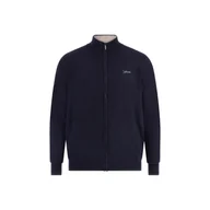 Swetry męskie - Męski Sweter GUESS VAUGHAN LS ZIPPED CARDI BASIC M3YR02Z3052-G7V2 – Granatowy - miniaturka - grafika 1