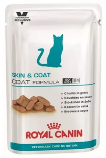 Royal Canin Veterinary Care Nutrition Feline Skin & Coat saszetka 85g - Suplementy i witaminy dla kotów - miniaturka - grafika 2