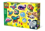 Zabawki kreatywne - Odlewy gipsowe z farbami Dinozaury - SES - miniaturka - grafika 1