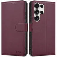 Etui i futerały do telefonów - Etui TECH-PROTECT Wallet do Samsung Galaxy S25 Ultra Bordowy - miniaturka - grafika 1
