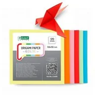 Szkolne artykuły papiernicze - D.rect Kostka origami 150x150 mm, 6 kolorów, 120 arkuszy - miniaturka - grafika 1