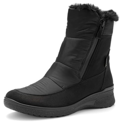 ara Damskie sztyblety MÜNCHEN-GTX, czarne, 43 EU szerokie, czarny, 43 EU szeroki