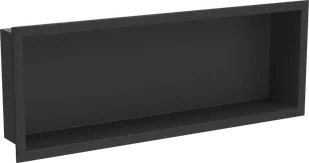 Mexen X-Wall-R półka wnękowa z kołnierzem 60 x 20 cm, czarna - 1970602010 - Półki łazienkowe - miniaturka - grafika 1