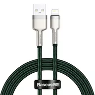 Kable USB - Baseus Cafule Series Metal Data Cable USB to IP 2.4A 1m Green CALJK-A06 - miniaturka - grafika 1