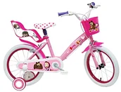 Rowery - Masza i Niedźwiedź, Rower Dziewczynka, Różowy, Biały, rozmiar 16" - miniaturka - grafika 1