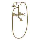 Baterie wannowe i prysznicowe - Bateria wannowo-prysznicowa Tres Clasic mosiądz antyczny 24217601LV - miniaturka - grafika 1