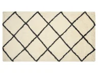 Dywany - LIVARNO home Dywan z długim włosiem, 80 x 150 cm / Ø 100 cm (Kremowy/czarny) - miniaturka - grafika 1