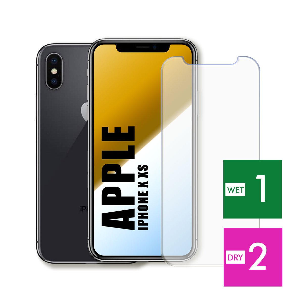 WZMOCNIONE SZKŁO DO APPLE IPHONE X XS SZYBKA HARTOWANE 9H JAKOŚĆ