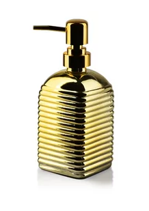 TESSA GOLD Dozownik h19x7.8cm - Mydelniczki i dozowniki mydła - miniaturka - grafika 1