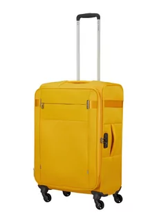 Walizka średnia poszerzana Samsonite CityBeat - golden yellow - Walizki - miniaturka - grafika 1