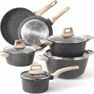 Carote Zestaw garnków i patelni granitowych 10 el. indukcja PREMIUM - Zestawy garnków i patelni - miniaturka - grafika 1