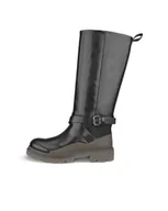 Kozaki damskie - damskie skórzane sztyblety/ chelsea boots ECCO NRL Granier W, black, EU 40 - miniaturka - grafika 1