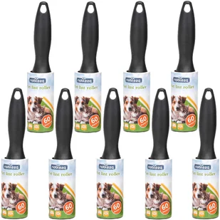 Golarka do ubrań 9X Wałek Rolka Do Czyszczenia Ubrań Usuwania Sierści Włosów Z Kanapy Dywanu Psa Kota Zwierząt Czarna - Golarki do ubrań - miniaturka - grafika 1