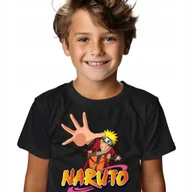 Koszulki męskie - KOSZULKA T-SHIRT DZIECIĘCA CZARNY PREZENT NARUTO ROZMIAR 146 WIELE WZORÓW - miniaturka - grafika 1