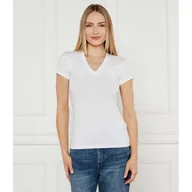 Koszulki i topy damskie - Armani Exchange T-shirt Slim Fit - miniaturka - grafika 1