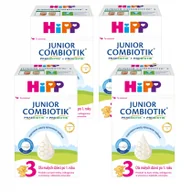 Mleko modyfikowane - Hipp 3 Junior Combiotik produkt na bazie mleka dla dzieci po 1. roku Zestaw 4 x 550 g - miniaturka - grafika 1